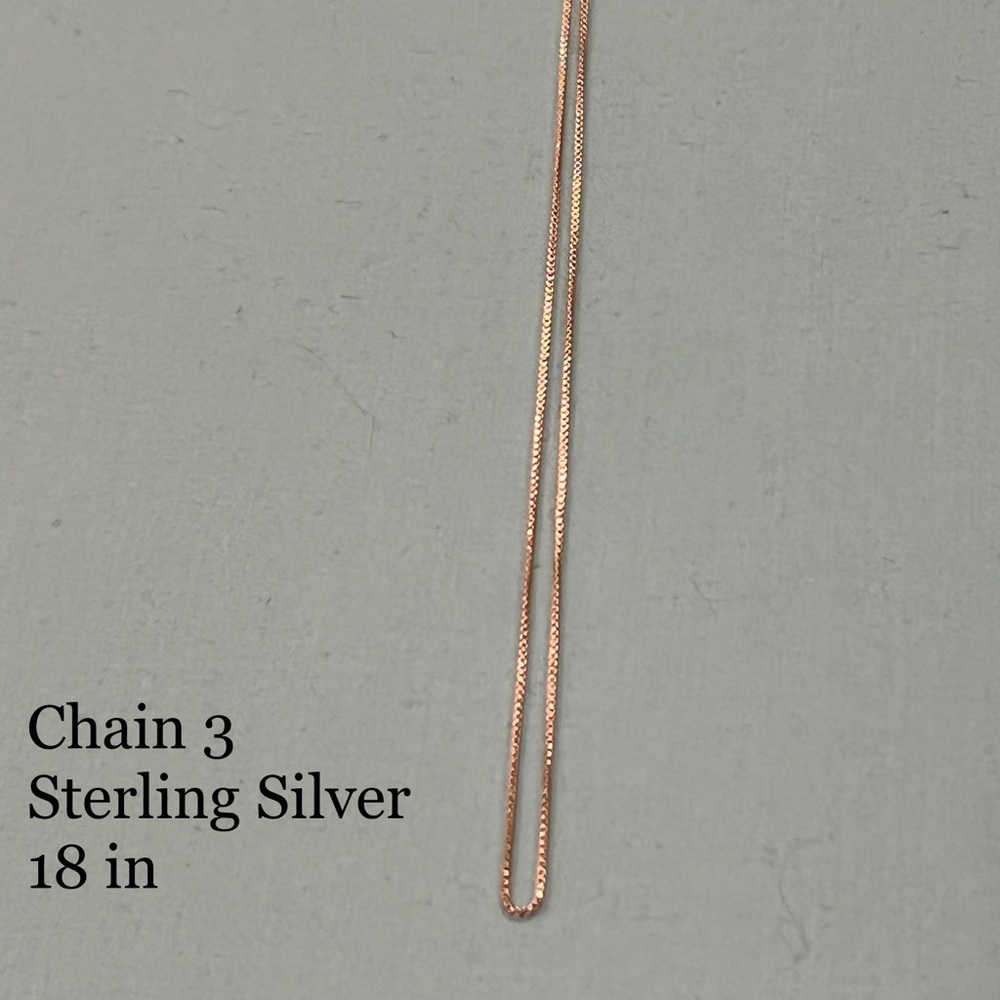 18in Sterling Silver Box Chain